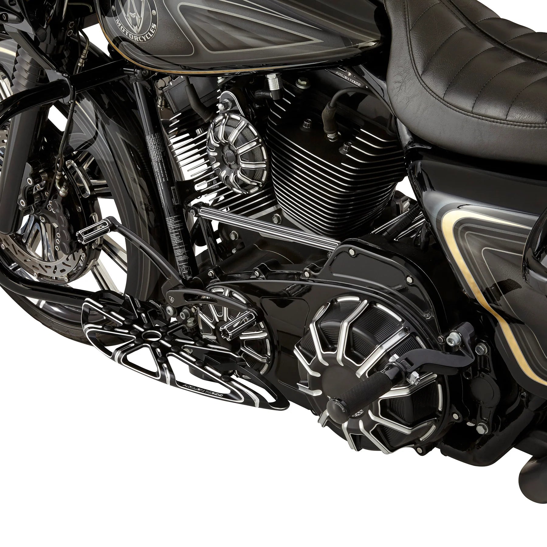 Arlen Ness 10-GaugeĀ® Floorboards, Black