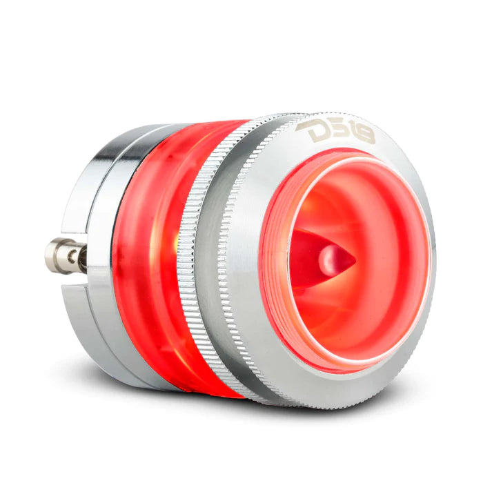DS18 2.3" High Compression Neodymium Super Bullet Tweeter 100 Watts 1" Titanium 4-Ohm Vc with RGB LED Lights (Single Unit)