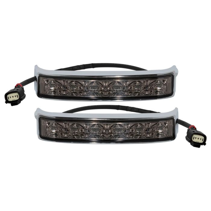 Hogworkz LED Saddlebag Turn Signals / Brake / Run Lights | Chrome/Smoked Lens for Harley-Davidson® '14-'22