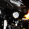 Hogworkz 7" LED Silvertooth™ Performance Headlight for Harley® Touring