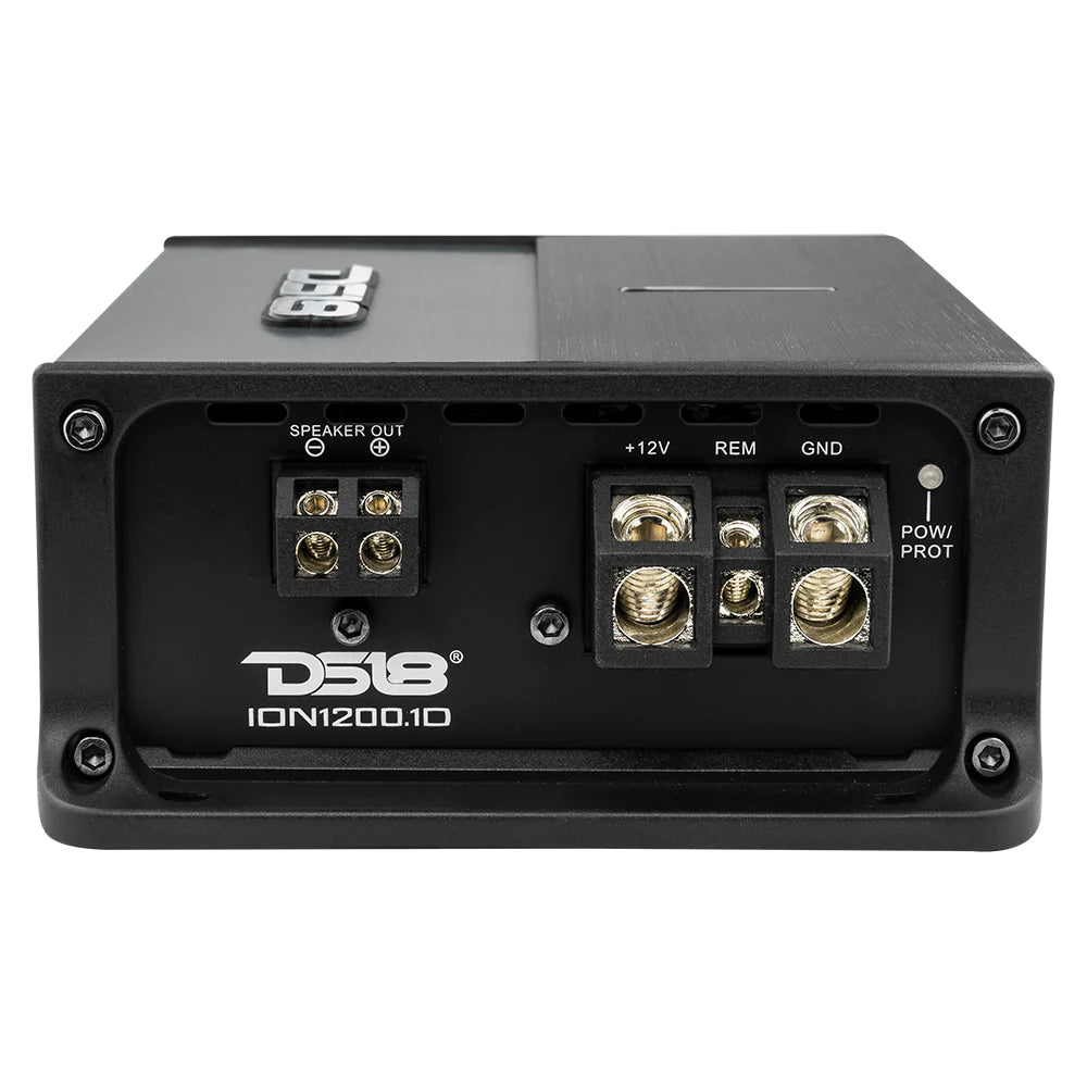 DS18 ION Compact Full range 1 Channel Amplifier 1200 Watts RMS @ 1-Ohm