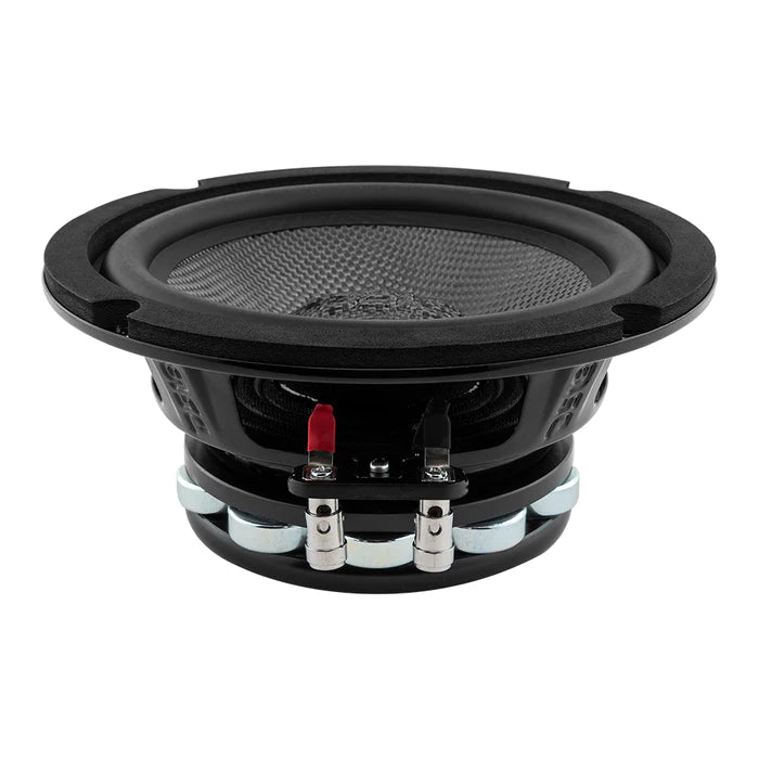 DS18 PRO 6.5" Neodymium Carbon Fiber Water resistant Cone Mid-Bass Loudspeaker 250 Watts Rms 4-Ohm (Single Unit)