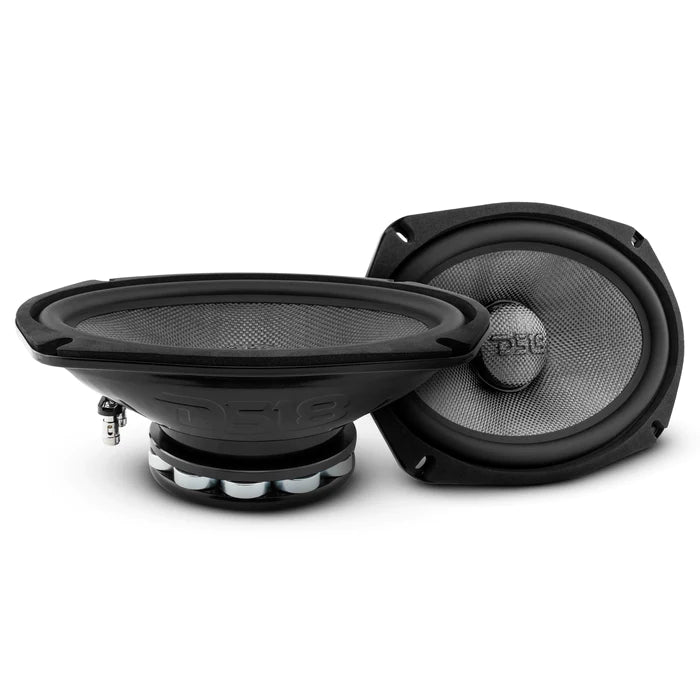 DS18 PRO 6x9" Neodymium Carbon Fiber Water resistant Cone Mid-Bass Loudspeaker 300 Watts Rms 2-Ohm (Single Unit)