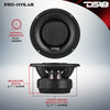 DS18 PRO 6.5" Coaxial Hybrid Mid-Range Water resistant Cone Loudspeaker with Built-in Driver 225 Watts Rms 4-Ohm (Single Unit)