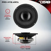 DS18 PRO 8" Shallow Coaxial Hybrid Mid-Range Loudspeaker with Built-in Driver 200 Watts Rms 4-Ohm (Single Unit)