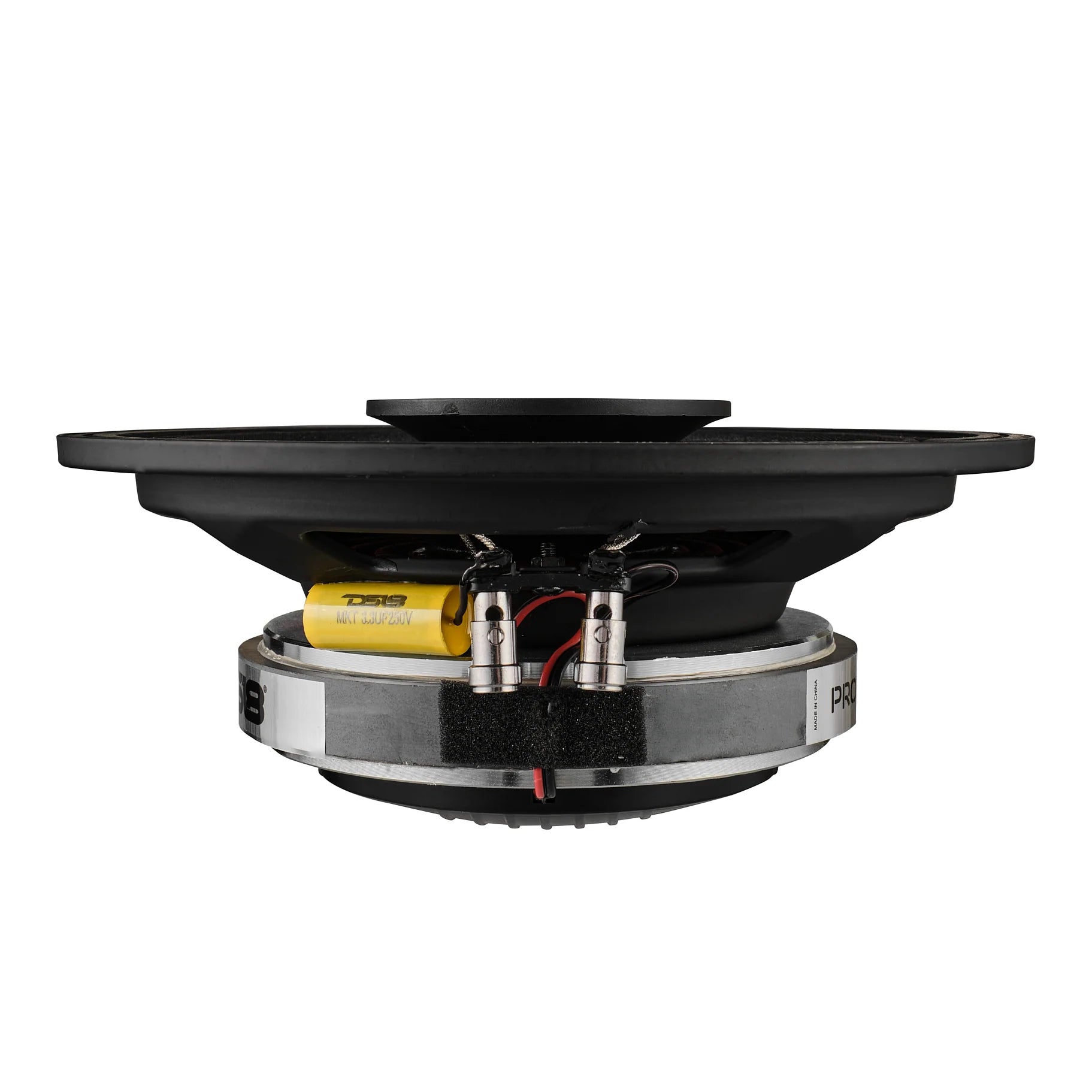 DS18 PRO 8" Shallow Coaxial Hybrid Mid-Range Loudspeaker with Built-in Driver 200 Watts Rms 4-Ohm (Single Unit)