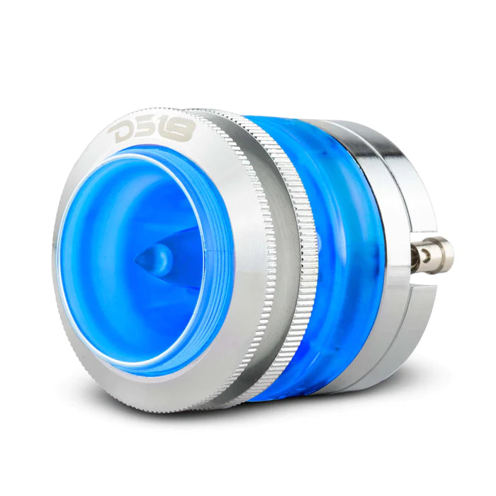 DS18 2.3" High Compression Neodymium Super Bullet Tweeter 100 Watts 1" Titanium 4-Ohm Vc with RGB LED Lights (Single Unit)