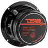 DS18 PRO-ZT 6.5" Coaxial Mid-Range Loudspeaker with Water Resistant Cone Built-in Bullet Tweeter and Grill 225 Watts Rms 4-Ohm (Single Unit)