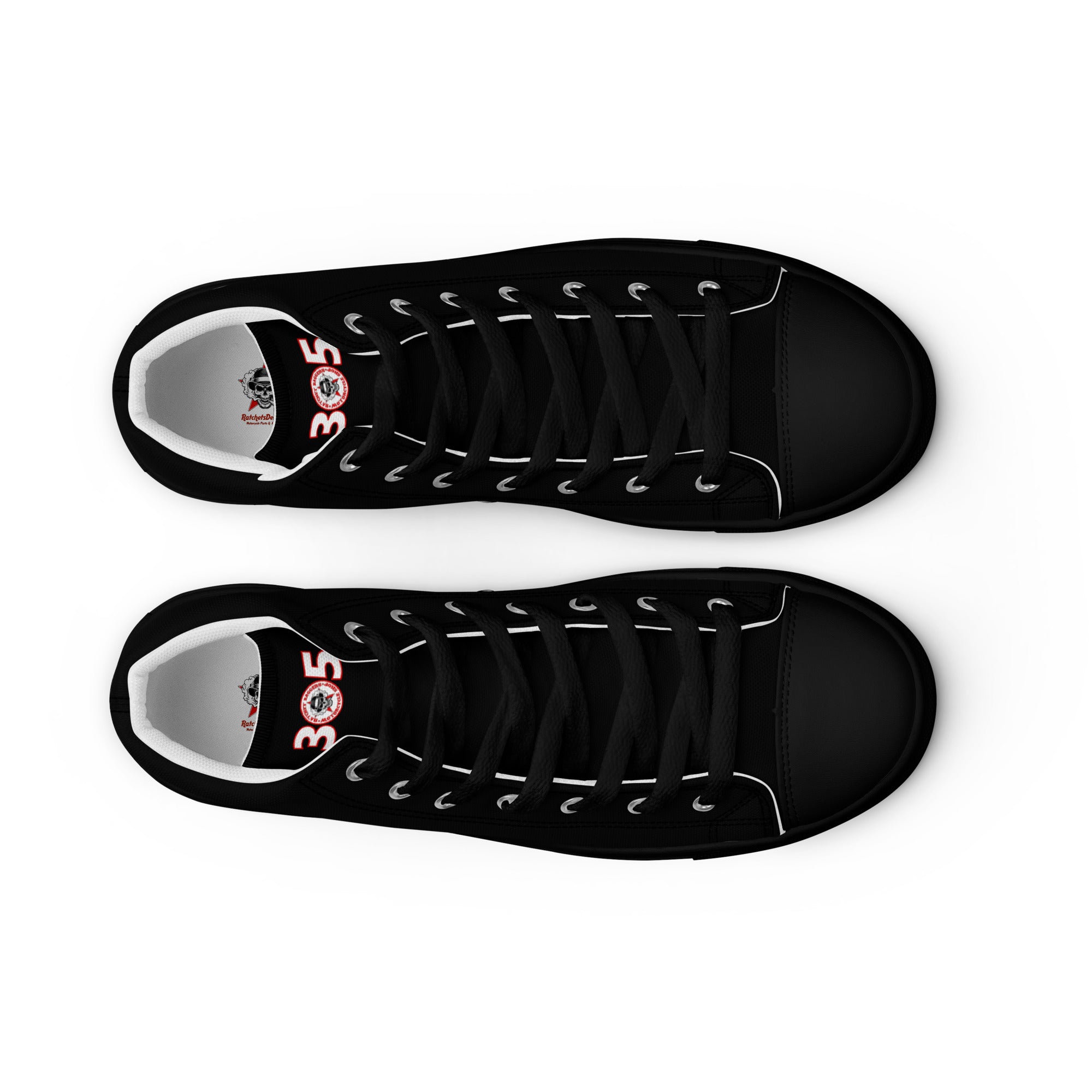 Ratchet Baggers Obsidian Men’s High Top Canvas Shoes