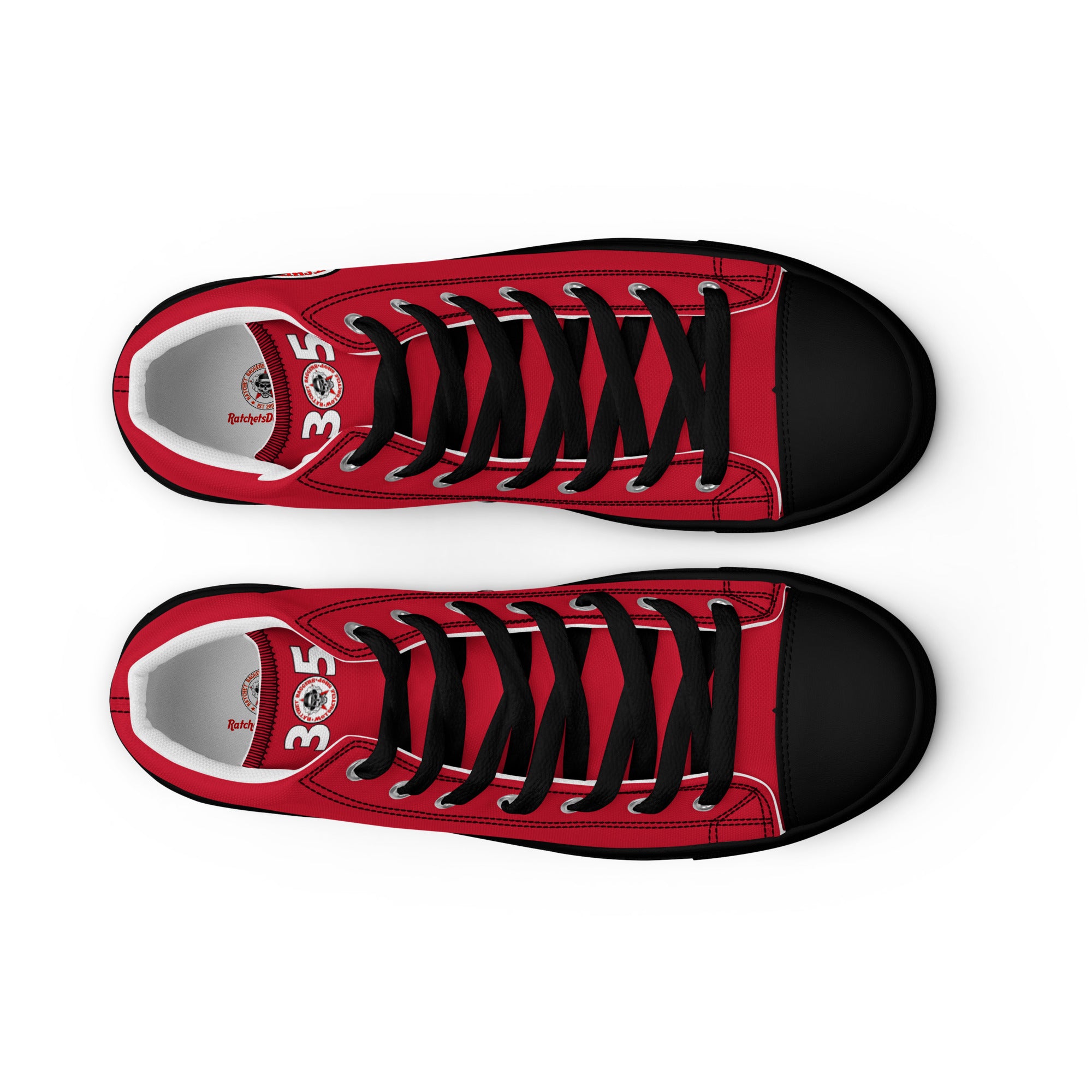 Ratchet Baggers Redrum Men’s High Top Canvas Shoes