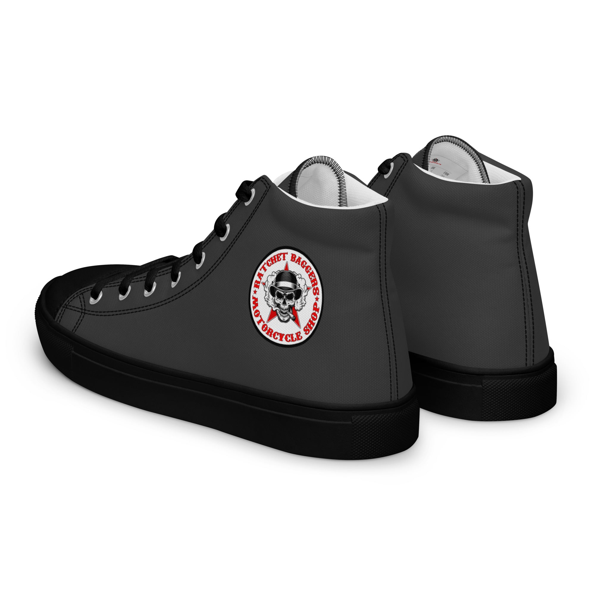 Ratchet Baggers Slate Men’s High Top Canvas Shoes