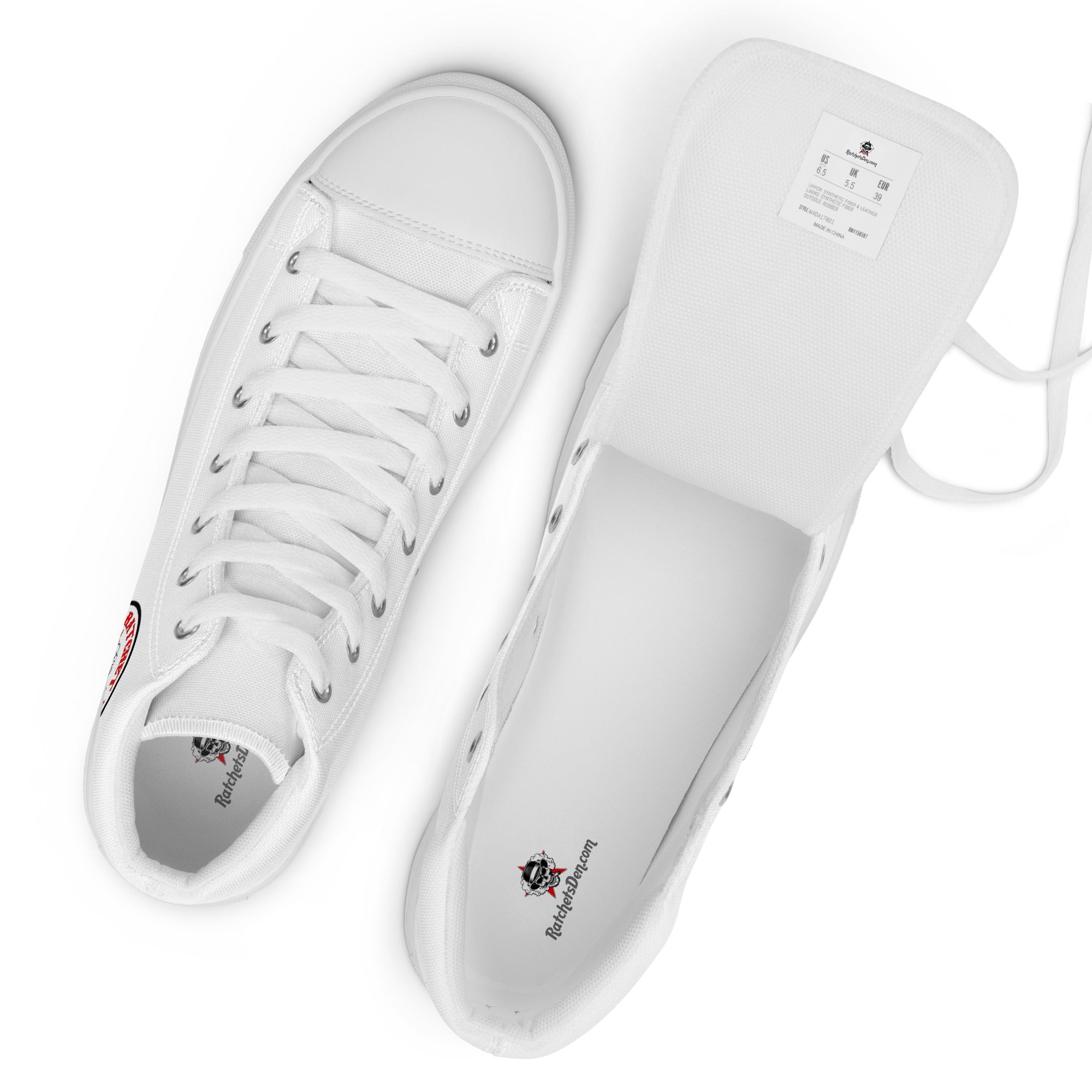 Ratchet Baggers Men’s high top canvas shoes