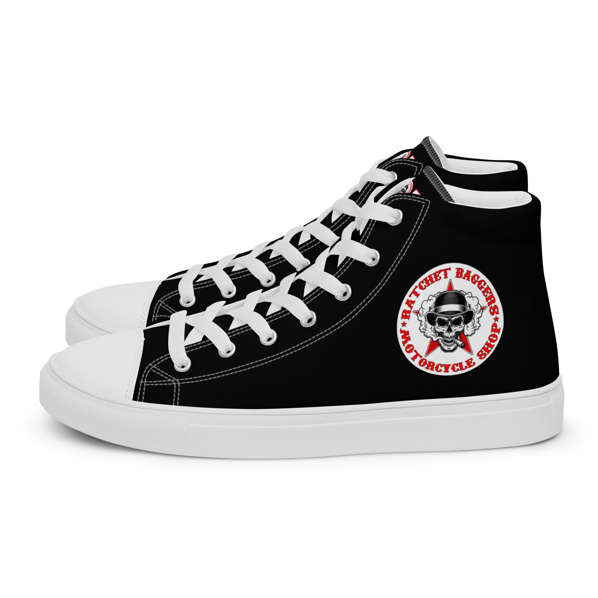Ratchet Baggers Obsidian Men’s High Top Canvas Shoes