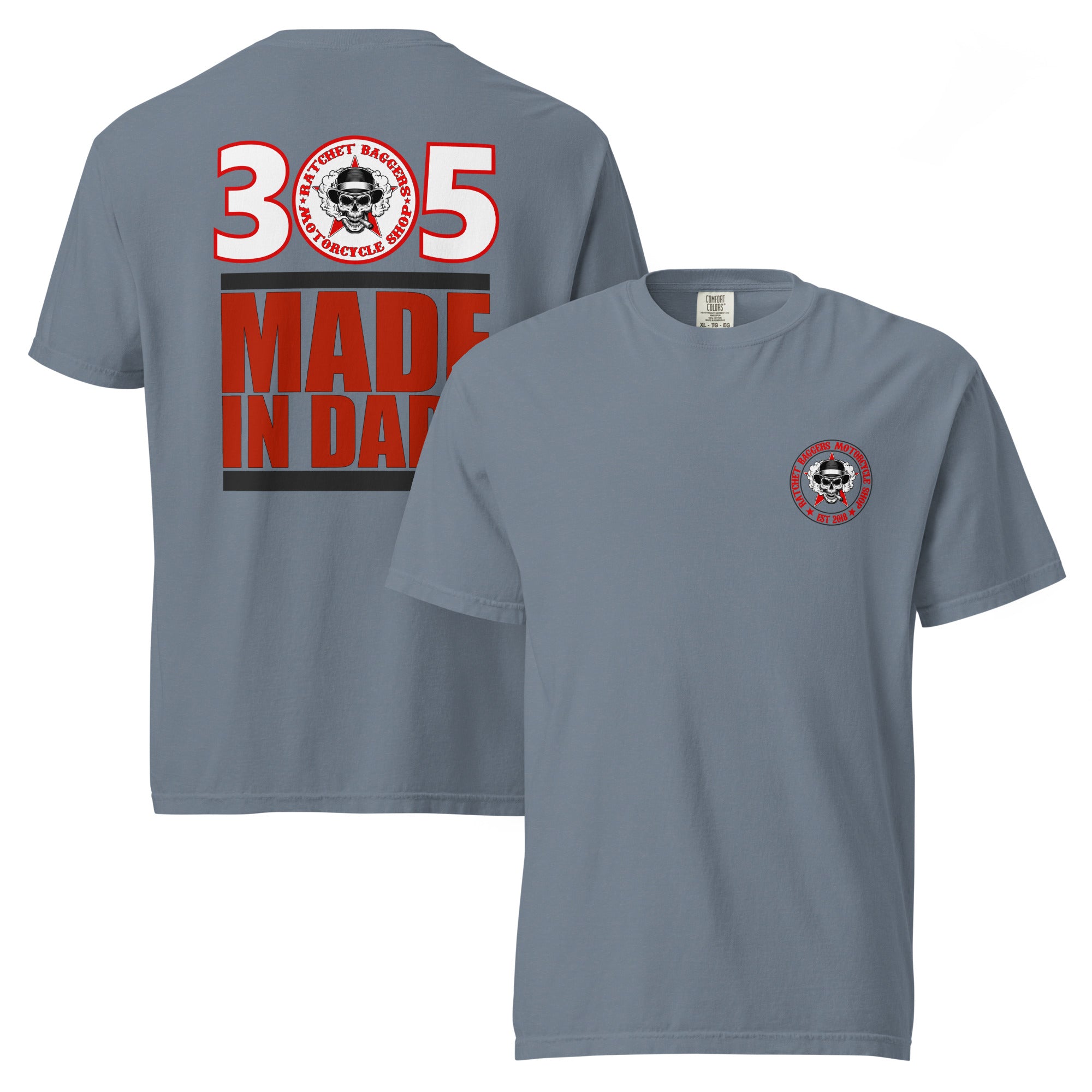 305 - Ratchet Baggers Made In Dade garment-dyed heavyweight t-shirt