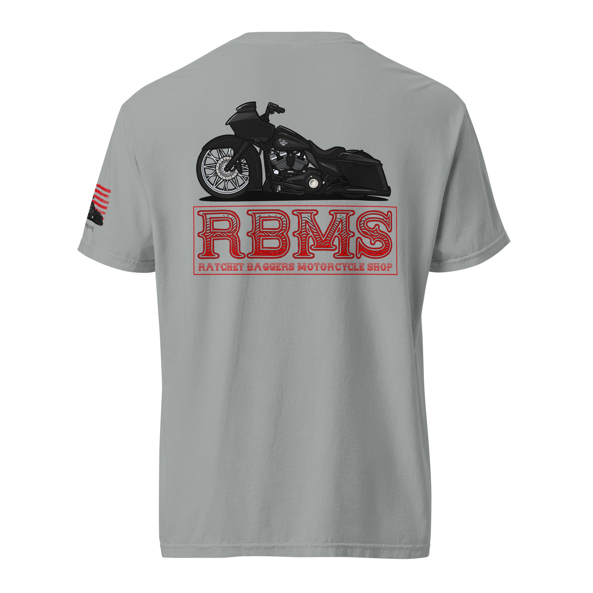 RBMS Red Unisex garment-dyed heavyweight t-shirt