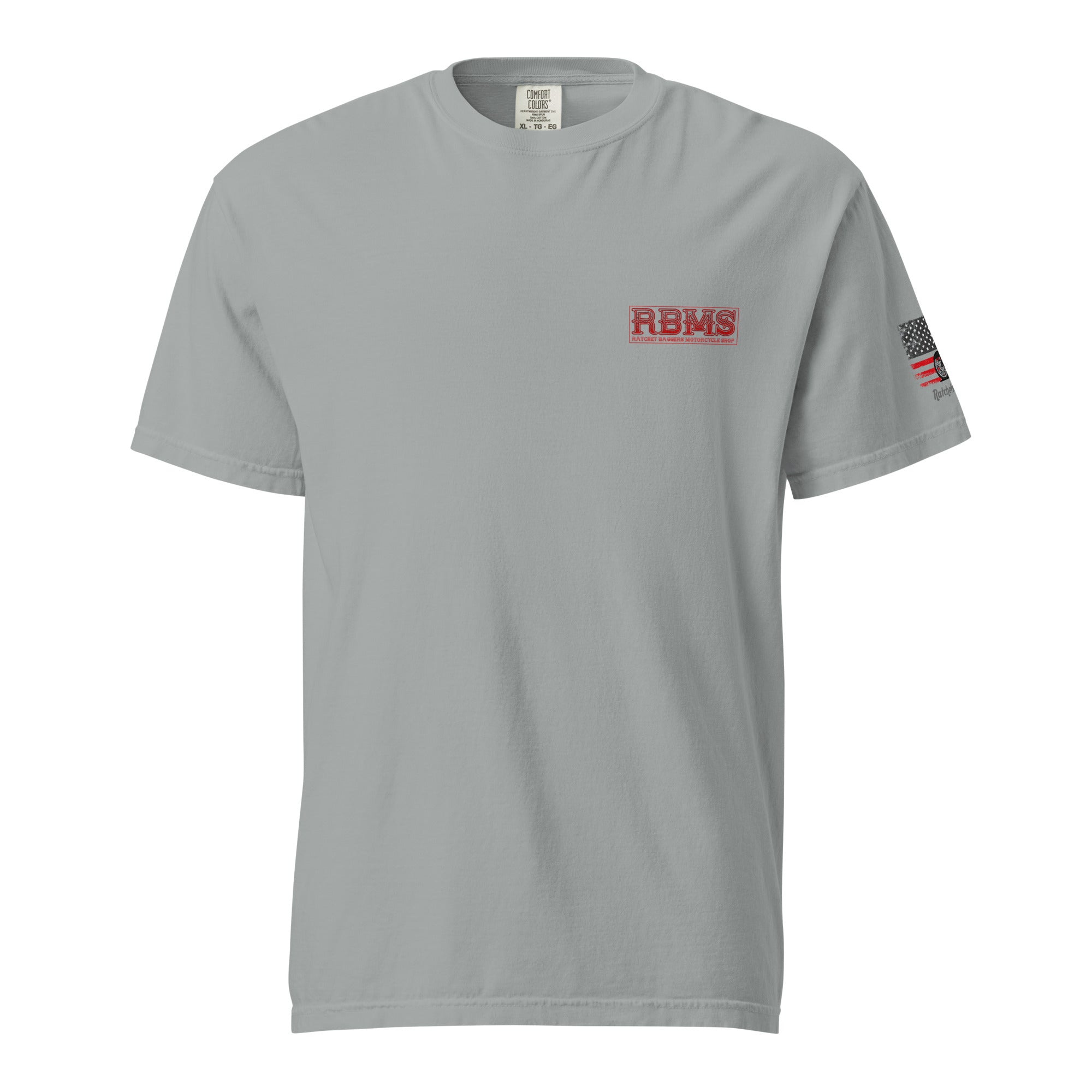 RBMS Red Unisex garment-dyed heavyweight t-shirt