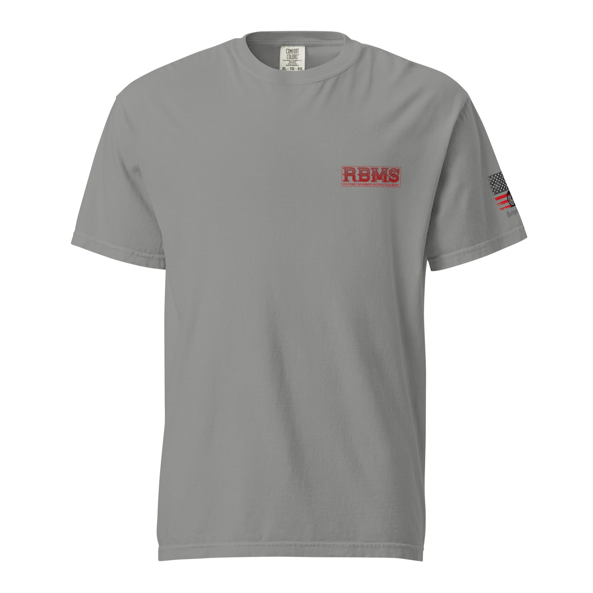 RBMS Red Unisex garment-dyed heavyweight t-shirt