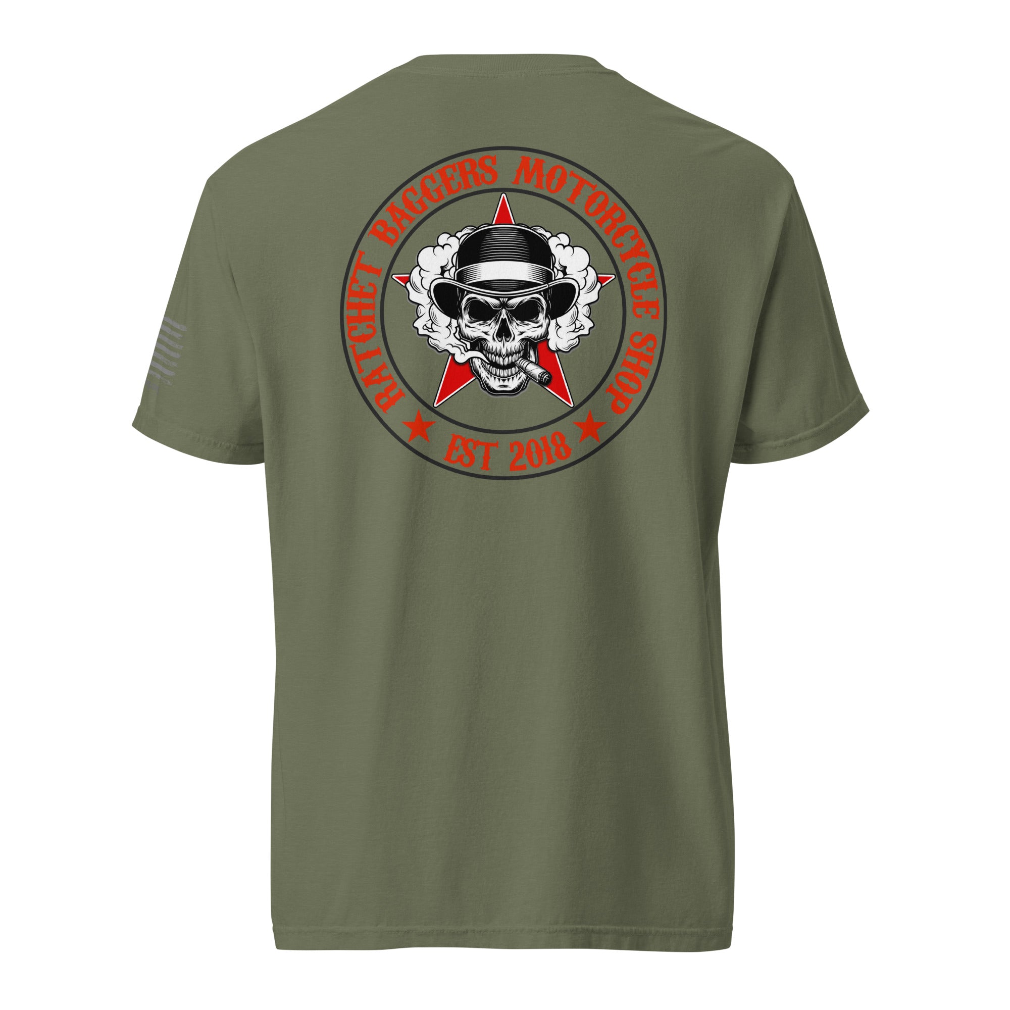 Ratchet Baggers est 2018 Unisex garment-dyed heavyweight t-shirt