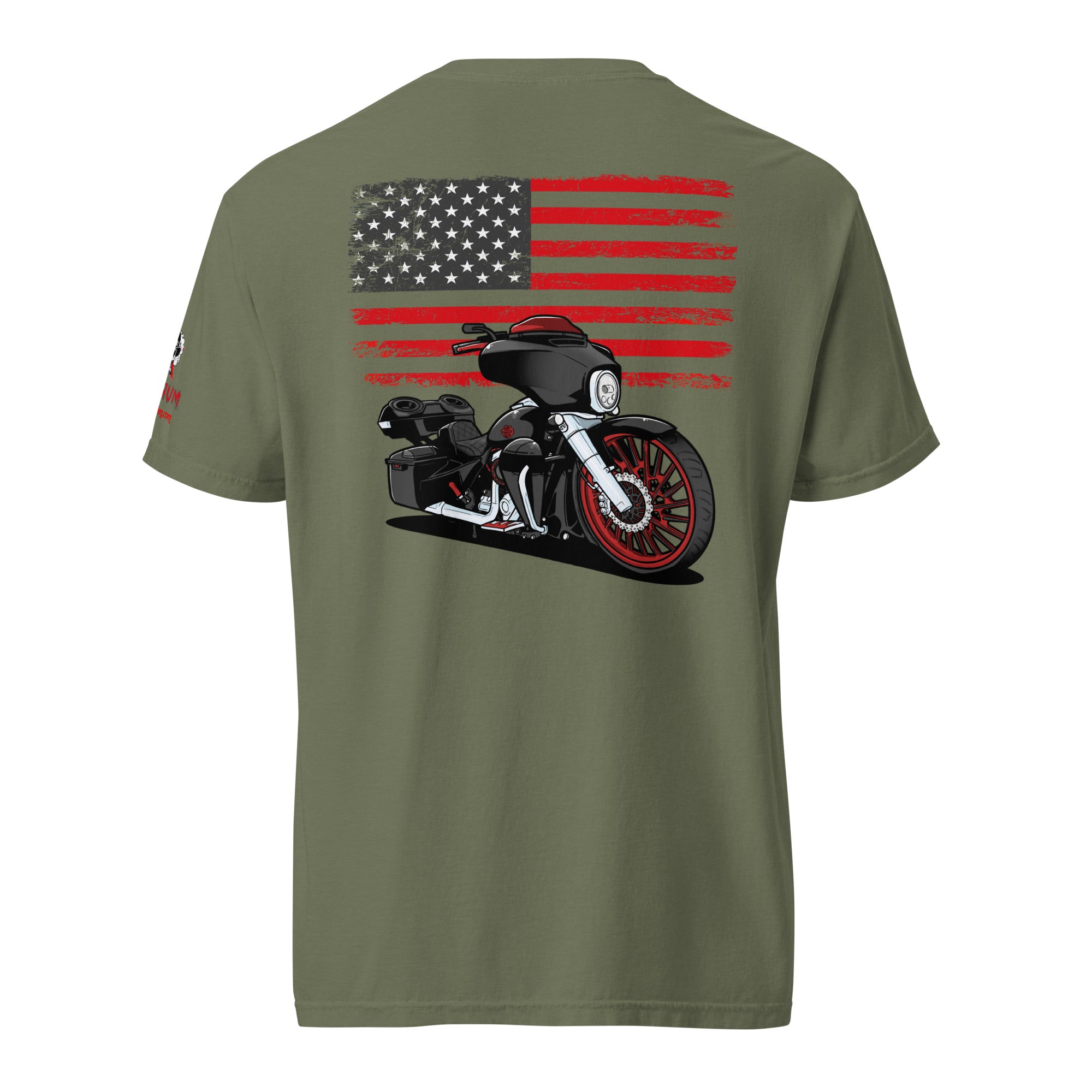Ratchet's Build "REDRUM" Flag Unisex Garment-Dyed Heavyweight T-Shirt