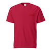 RBMS Red Unisex garment-dyed heavyweight t-shirt