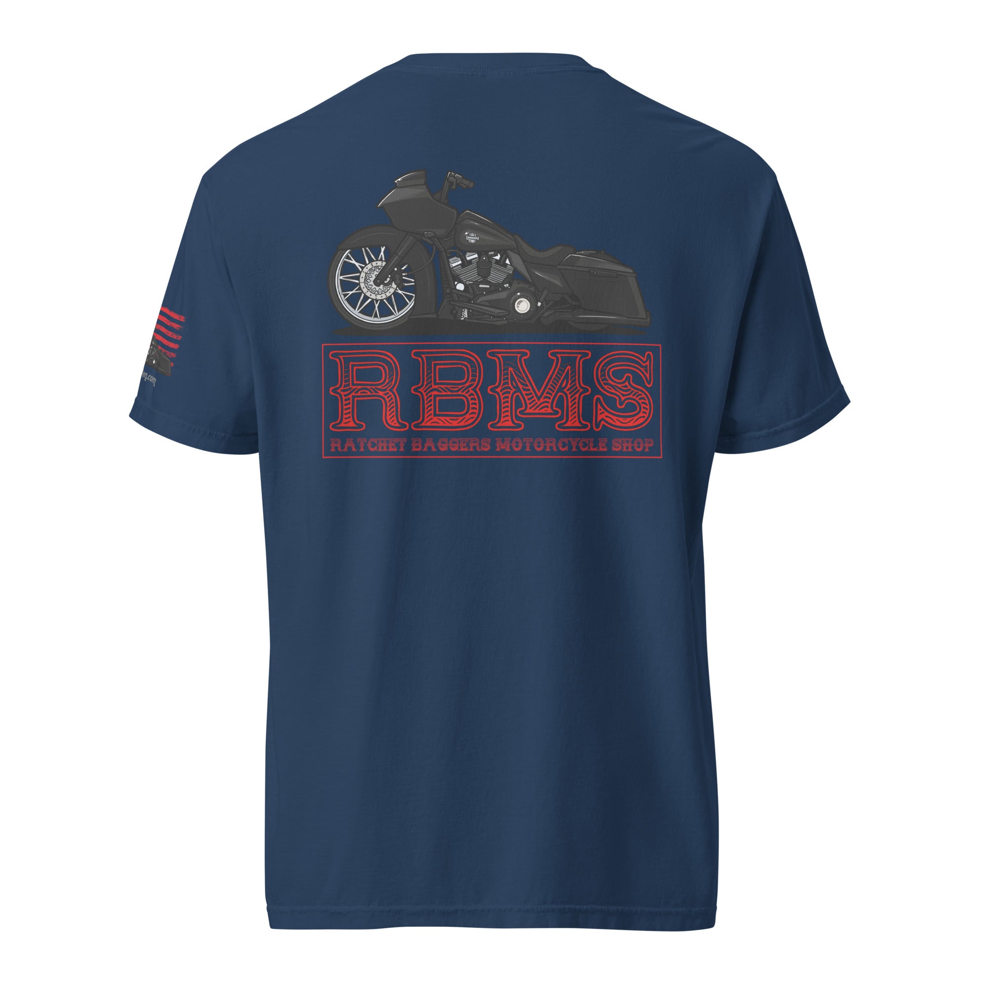 RBMS Red Unisex garment-dyed heavyweight t-shirt