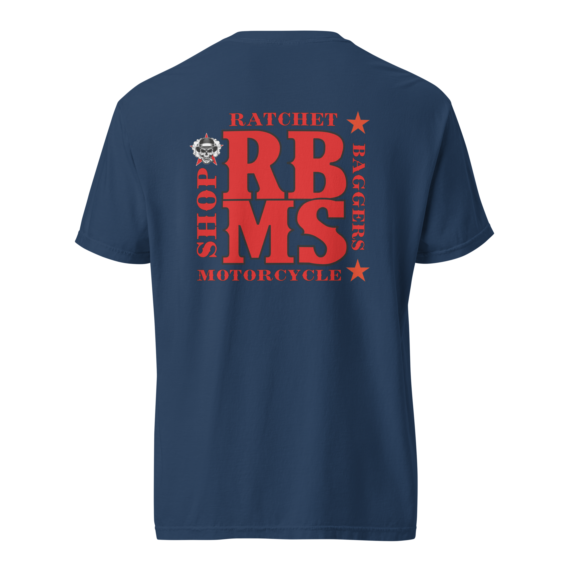 RBMS Back Spelled Out Logo Unisex garment-dyed heavyweight t-shirt