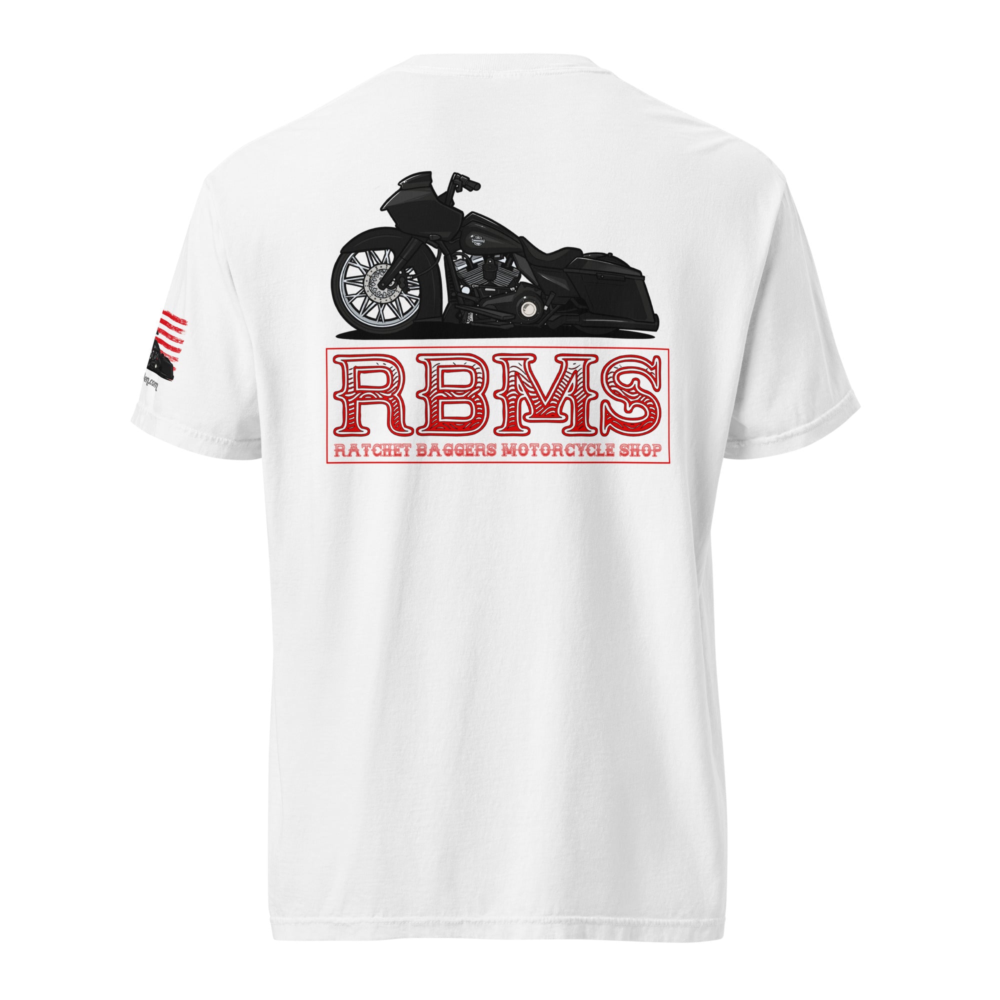 RBMS Red Unisex garment-dyed heavyweight t-shirt