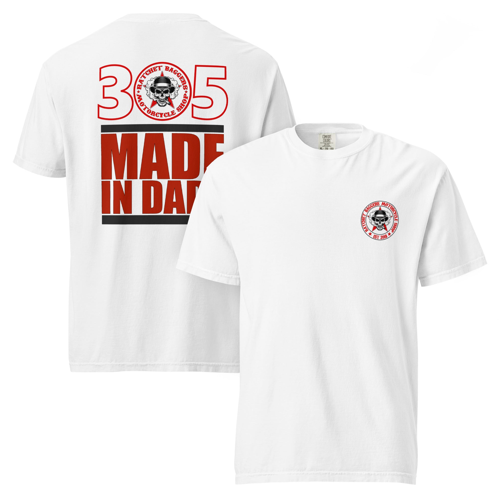 305 - Ratchet Baggers Made In Dade garment-dyed heavyweight t-shirt