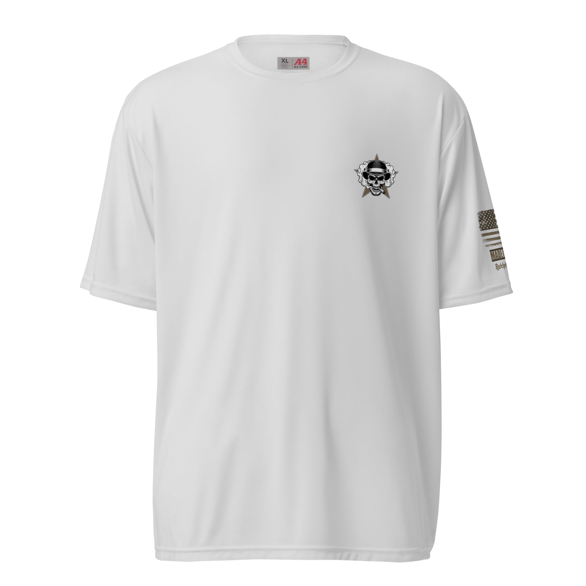 RBMS Skull Goldish Unisex performance crew neck t-shirt