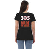 305 - Ratchet Baggers Made In Dade Women’s recycled v-neck t-shirt