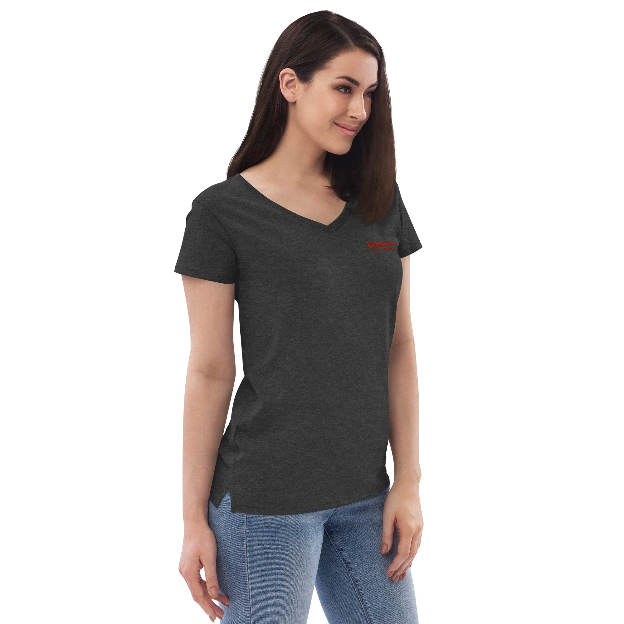 305 - Ratchet Baggers Made In Dade Women’s recycled v-neck t-shirt