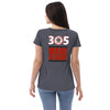 305 - Ratchet Baggers Made In Dade Women’s recycled v-neck t-shirt