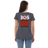 305 - Ratchet Baggers Made In Dade Women’s recycled v-neck t-shirt
