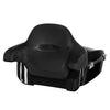 Hogworkz Vivid Black King Tour Pack w/ Full Backrest & Chrome Hardware for Harley® Touring '97-'22