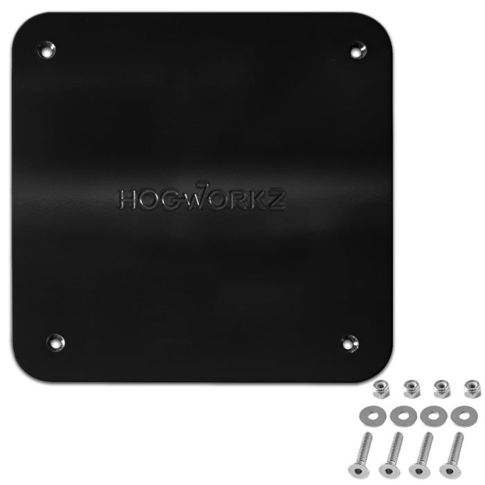 Hogworkz Vivid Black King Tour Pack w/ Full Backrest & Chrome Hardware for Harley® Touring '97-'22