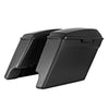 Hogworkz Unpainted 4" Dual Cut Stretched Saddlebags for Harley® Touring '14-'22