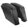 Hogworkz Unpainted Dual Blocked Extended 4" Stretched Saddlebags for Harley® Touring '14-'22