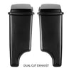 Hogworkz Unpainted Harley® Softail Stretched Saddlebag Conversion Kit w/ Chrome Hardware for '84-'17