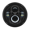 Hogworkz 7" LED Blackout Headlight with Auxiliary Passing Lamps