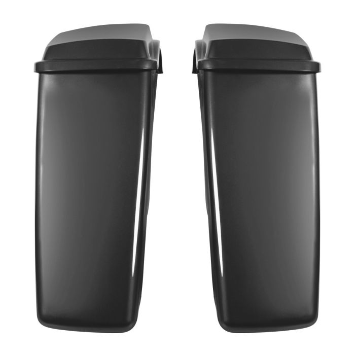 Hogworkz Unpainted Dual Blocked Extended 4" Stretched Saddlebags for Harley® Touring '14-'22