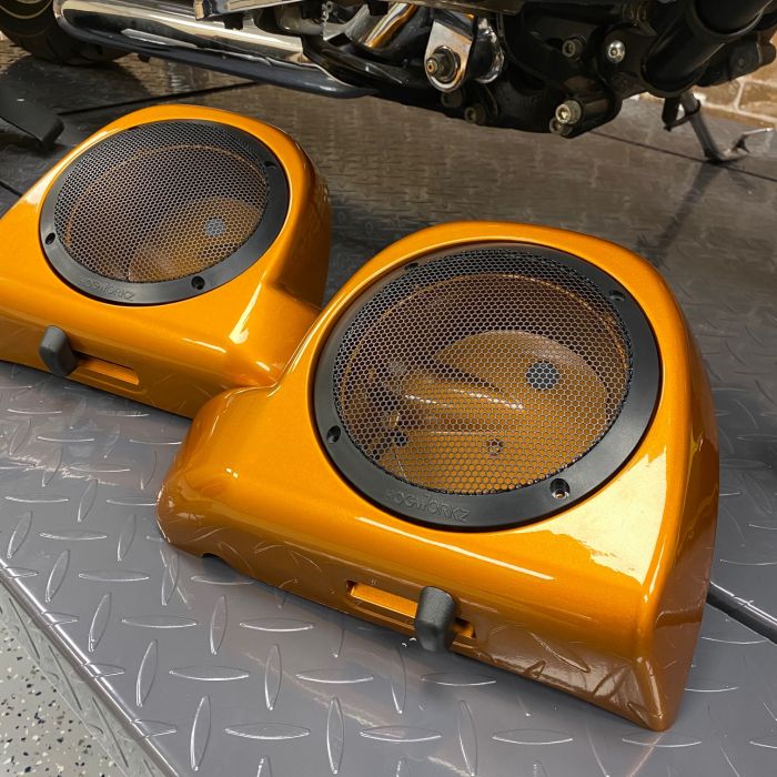 Hogworkz Speaker Grills for Harley® Touring Lower Vented Fairing 6.5" Speaker Pods