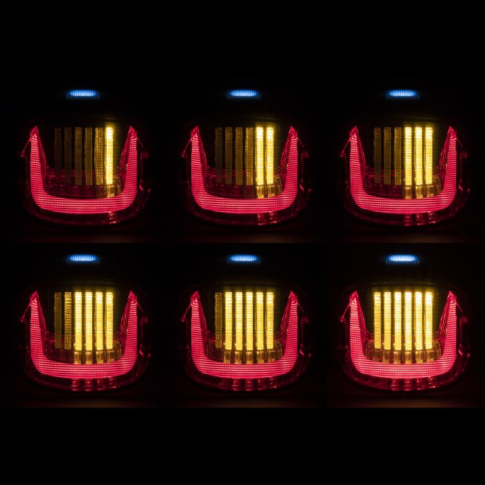 HOGWORKZ® Uproar Sequential LED Taillight w/ Plate Light | Smoked