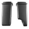 Hogworkz Unpainted 2-Into-1 Extended 4" Stretched Saddlebags for Harley® Touring '94-'13