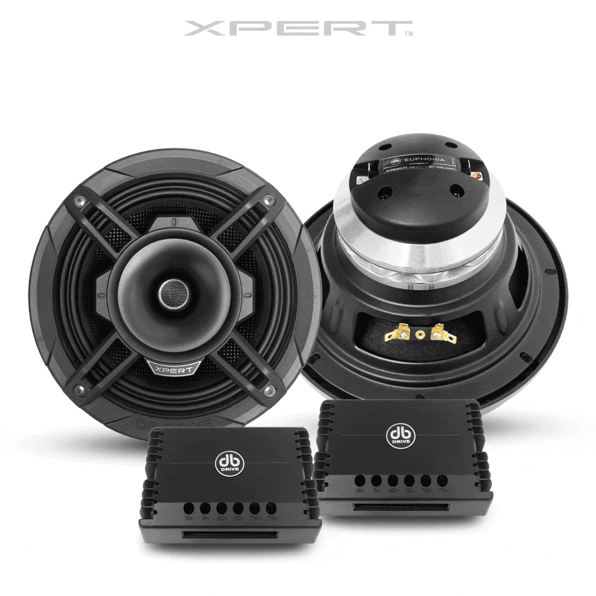DB Drive Euphoria EX8SNCD-CF 8" 2-Way Carbon Fiber Loudspeaker with Backloaded Compression Driver