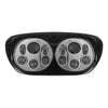 Hogworkz Harley® Road Glide Dual LED Chrome Headlight '98-'13