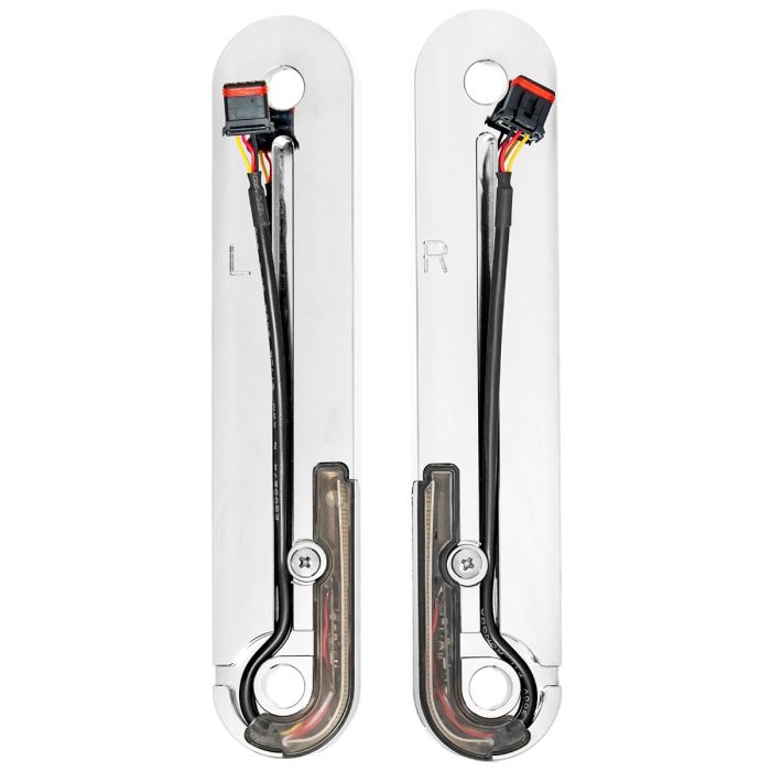 HOGWORKZ® Harley-Davidson® Street Glide / Touring LED Billet Fork DRL / Turn Signals | Chrome