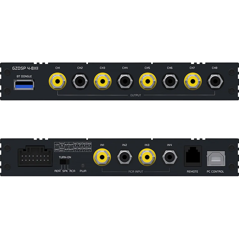 Ground Zero - GZDSP 4-8XII 8-Channel Digital Signal Processor - Digital Sound Processor - DSP
