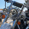 Hogworkz 7" LED Chrome Headlight for Harley® Touring