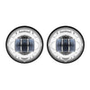 Hogworkz 7" LED Chrome Headlight with Auxiliary Passing Lamps