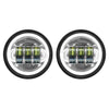 Hogworkz Harley® Chrome 4.5" LED HALOMAKER® Auxiliary Passing Lamps
